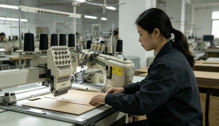 Custom embroidery department for private label sportswear