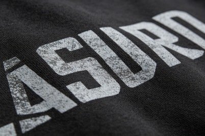 Custom digital print logo application for sportswear branding