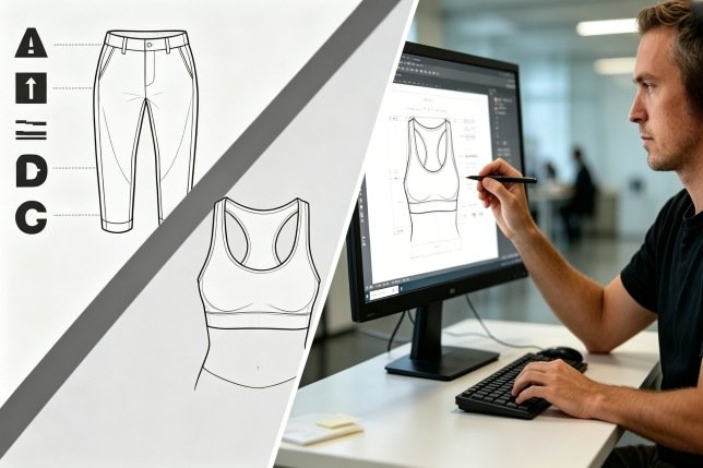 Custom size chart development for apparel brands