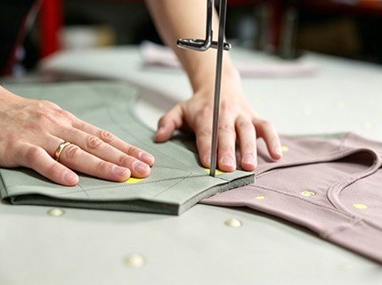 Precision fabric cutting for sportswear production