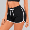 Custom Women's Running Shorts OEM ODM Contrast Trim Workout Shorts