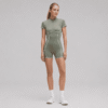Custom Women's Activewear Romper Short Sleeve Fitness Jumpsuit OEM ODM