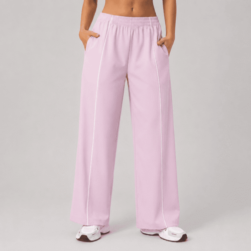 Custom Women's Wide Leg Lounge Pants OEM ODM Athleisure Wear