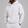 Custom Men's Heavyweight Pullover Hoodie Fleece Sweatshirt OEM ODM
