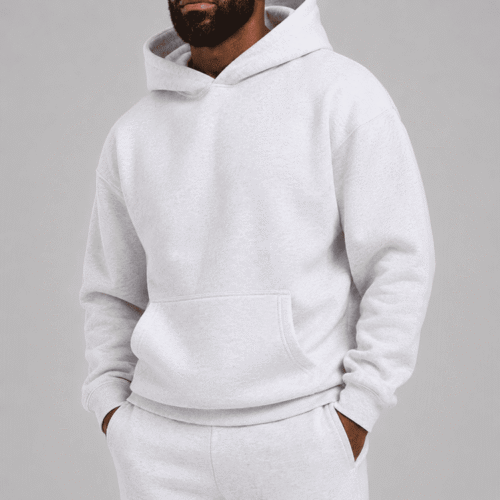 Custom Men's Heavyweight Pullover Hoodie Fleece Sweatshirt OEM ODM