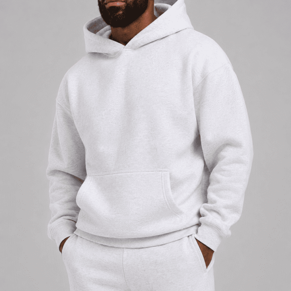 Custom Men's Heavyweight Pullover Hoodie Fleece Sweatshirt OEM ODM