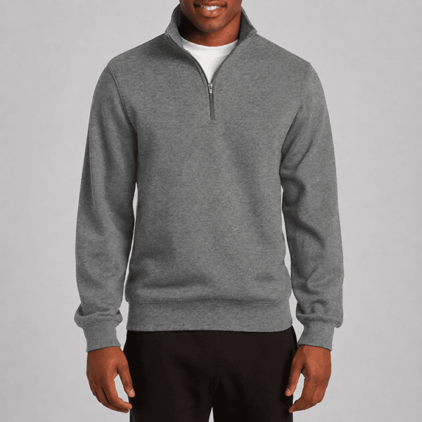 Custom Men's Quarter Zip Sweatshirt Mock Neck Pullover OEM ODM