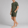 Custom Men's Lounge T-Shirt and Shorts Set OEM ODM Loungewear