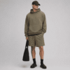 Custom Men's Hoodie and Shorts Loungewear Set OEM ODM Athleisure Wear