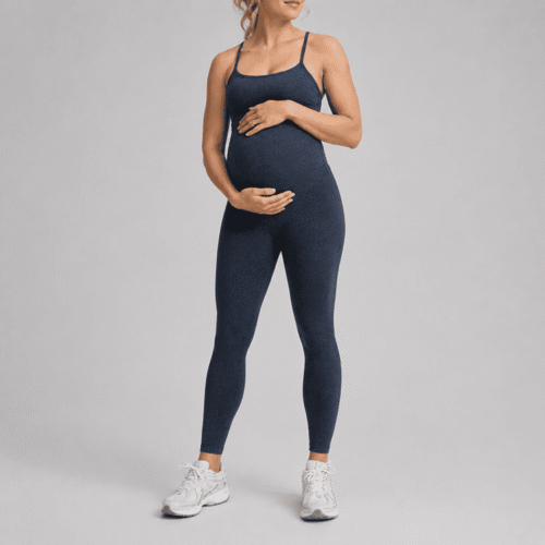 Custom Maternity Yoga Jumpsuit OEM ODM Pregnancy Activewear Bodysuit