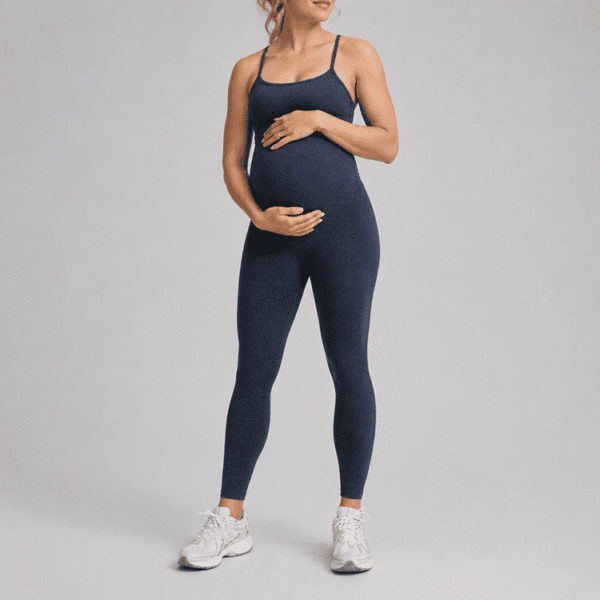 Custom Maternity Yoga Jumpsuit OEM ODM Pregnancy Activewear Bodysuit