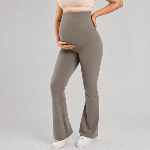 Custom Maternity Flare Yoga Pants OEM ODM Pregnancy Workout Leggings