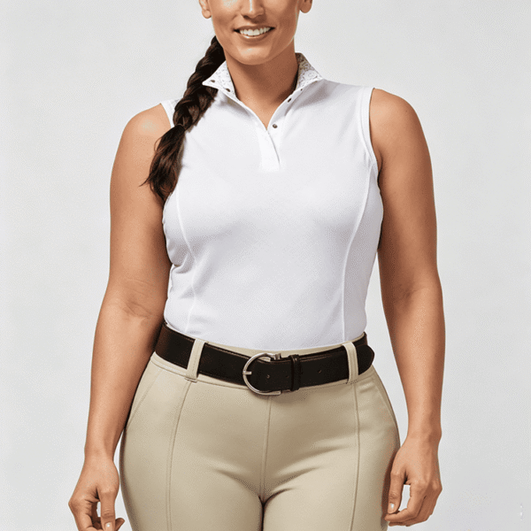Custom Women's Sleeveless Equestrian Competition Shirt OEM ODM