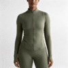 Custom Women's Full Zip Yoga Jacket Performance Activewear OEM ODM