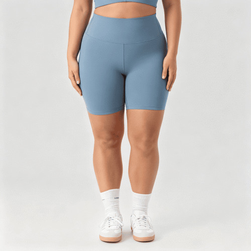 Custom Plus Size High Waist Biker Shorts OEM ODM Yoga Shorts