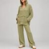 Custom Hooded Modest Activewear Set OEM ODM Muslim Loungewear