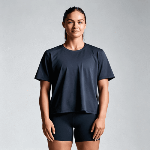 Custom Women's Performance Training T-Shirt OEM ODM Activewear Tee
