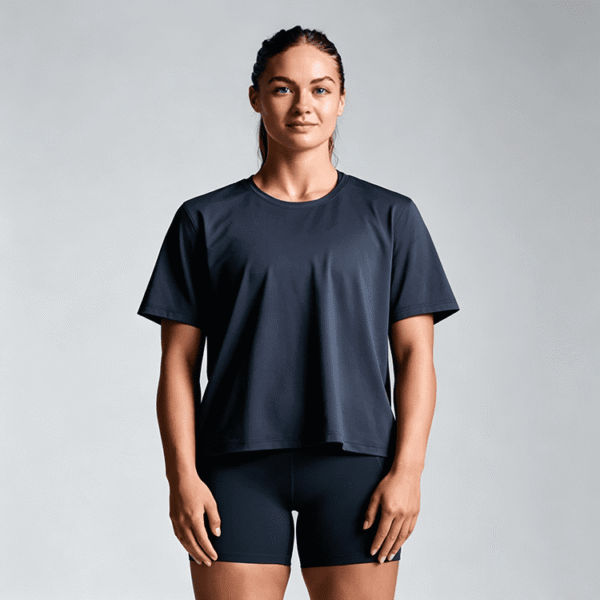 Custom Women's Performance Training T-Shirt OEM ODM Activewear Tee