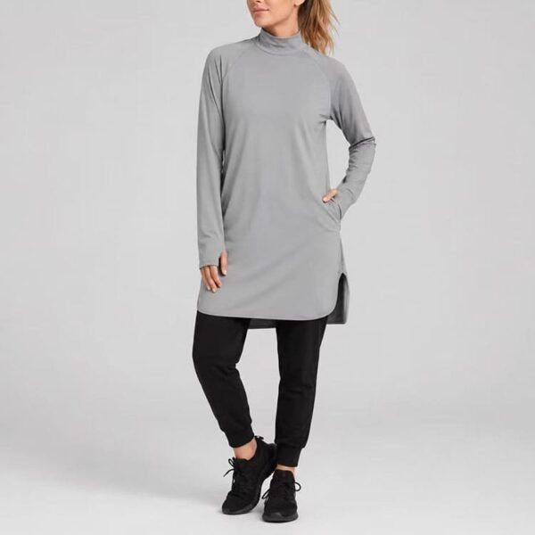 Custom Long Sleeve Modest Sports Tunic OEM ODM Muslim Activewear