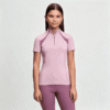 Custom Girls Equestrian Base Layer Short Sleeve Riding Shirt OEM ODM