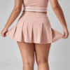 Custom High Waist Pleated Tennis Skort OEM ODM Women's Tennis Wear