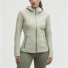 Custom Women's Hooded Performance Jacket Full Zip Athleisure Outerwear OEM ODM