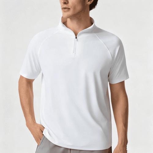 Custom Men's Quarter Zip Performance Shirt OEM ODM Activewear