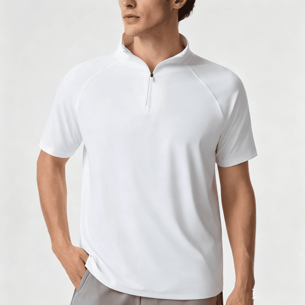 Custom Men's Quarter Zip Performance Shirt OEM ODM Activewear