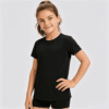 Custom Girls Activewear T-Shirt OEM ODM Kids Performance Tee